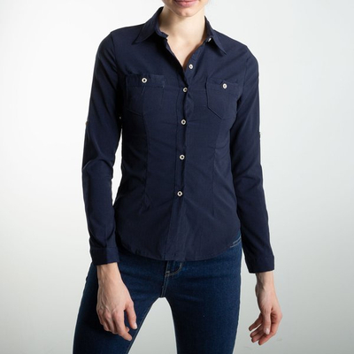 Dámská modrá košile - Halenky 1