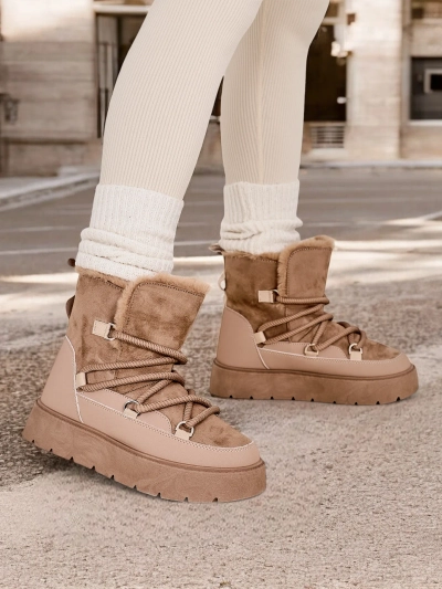 Royalfashion Ženské šnurovacie snehové topánky Liloz