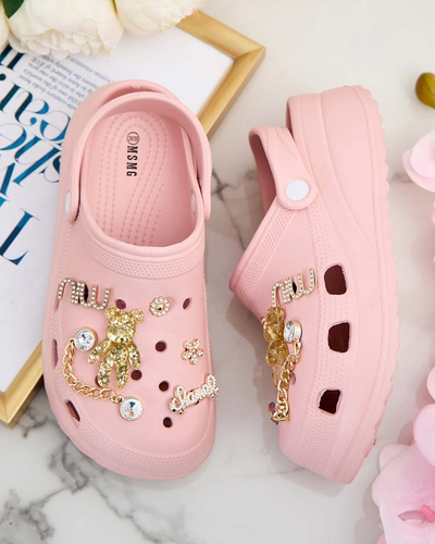 Royalfashion Dámske gumené žabky s ornamentmi Fescas