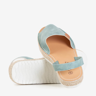 Dámske mint sandále na platforme Zarela - Topánky