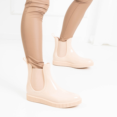 Béžové dámske krátke galoše Lamilu - obuv