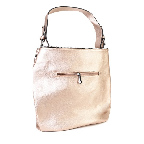 Różowo-złota torebka na ramię - Torebki