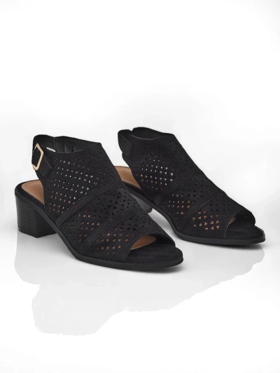 Royalfashion Ženski sandali z nizko peto z zračnim vzorcem Elira