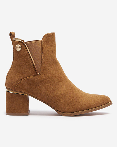 Svetlohnedé dámske nízke čižmy Xizia - Obuv