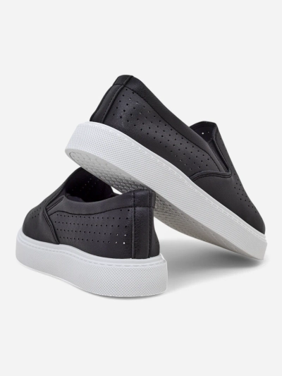 Royalfashion Dámske perforované bezšnurovacie topánky Emillia