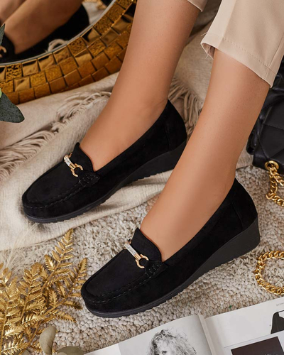 Royalfashion Dámske semišové mokasíny eko Ewo