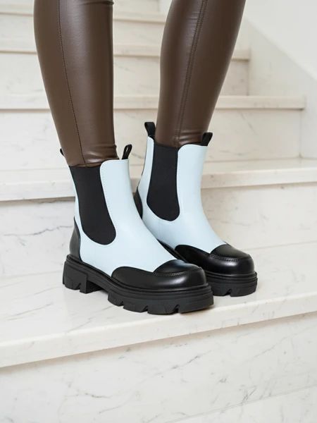 Royalfashion Modré dámske čižmy Userrus