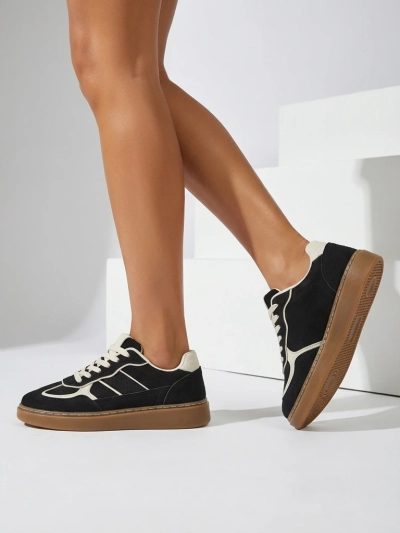 Ženski športni copati Flora Črni Ekološki Športni za vsak dan