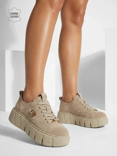 Športni ženski športni copati iz naravnega usnja Renos