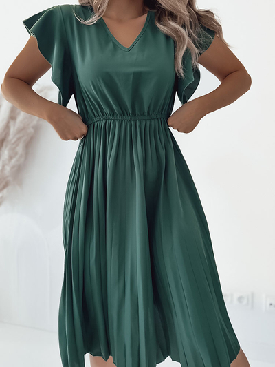 Royalfashion Dámske plisované midi šaty