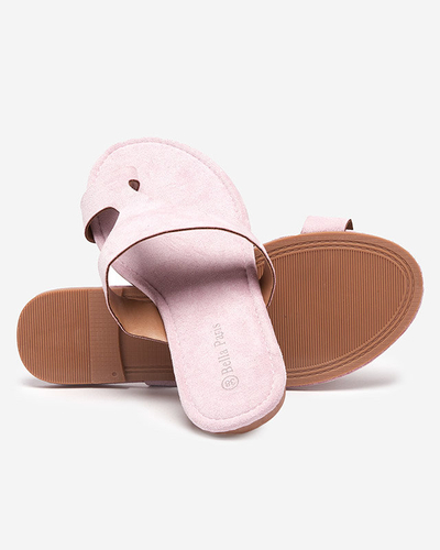 OUTLET Violet eco semišové dámske papuče Ekua- Obuv