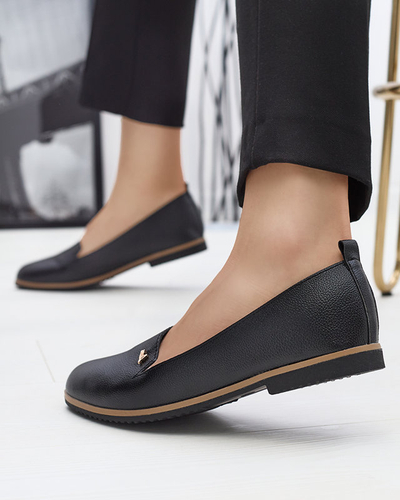 Čierne dámske mokasíny Riorica- Obuv