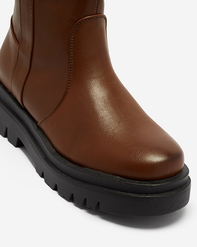 Dámske nadkolienky z ekokože v ťavej farbe Roterika - Obuv