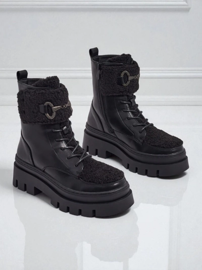 Ženski delavski škornji s krznom Safil