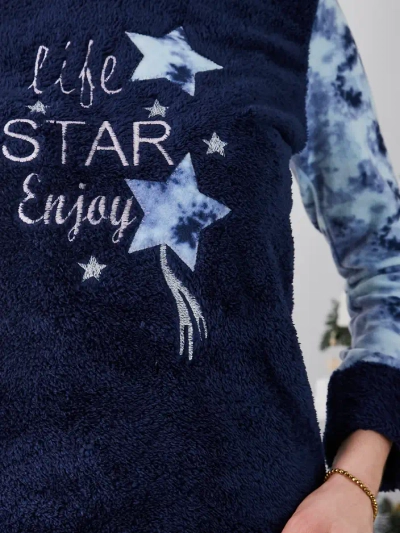 Royalfashion Dámske pyžamá a'la Fleece Life Star Enjoy