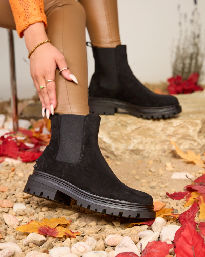 Royalfashion Čierne dámske zateplené čižmy Comfy Walk