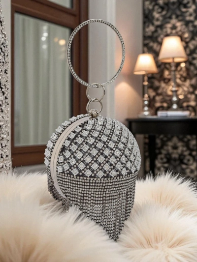 Royalfashion Ženska torbica krogla s cirkoni Velora Bloom