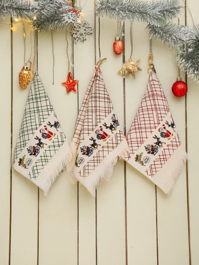 Royalfashion vianočný set 3 kuchynských utierok