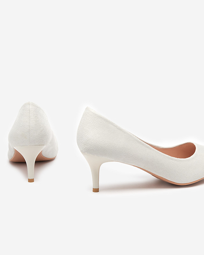 Svetlošedé dámske lodičky na nízkom podpätku Oia - Oblečenie