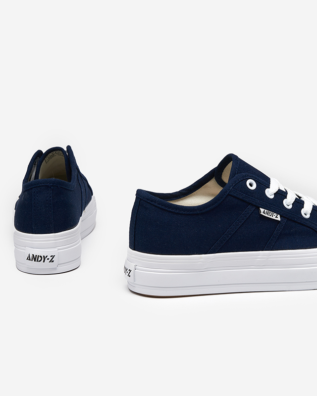 Tmavo modré dámske tenisky Colanti - Obuv