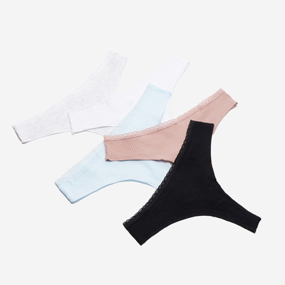 Súprava dámskych nohavičiek s tangami 5 ks - Spodné prádlo