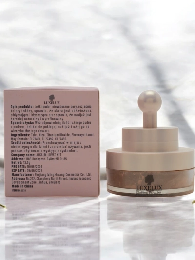 Luxelux sypký púder so špongiou na tvár 04 13,5 g