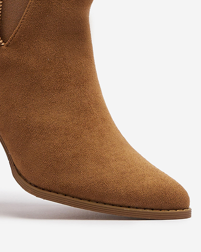 Svetlohnedé dámske nízke čižmy Xizia - Obuv