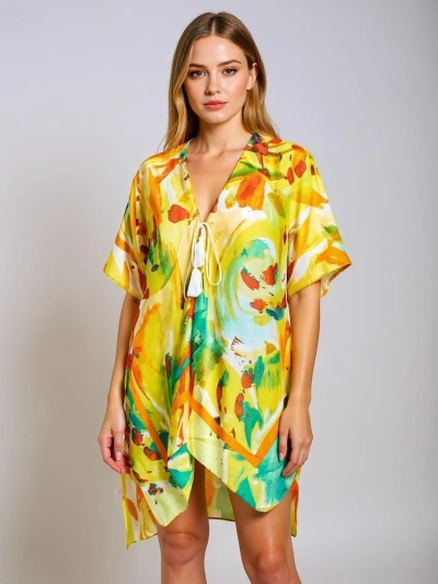 Royalfashion Pareo – Dámska letná plážová tunika s vzorovaným dizajnom Wild Coast