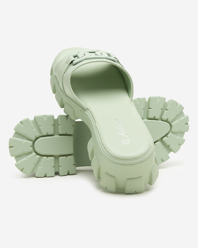 Dámske mätové papuče na hrubšej podrážke. Inza - Obuv