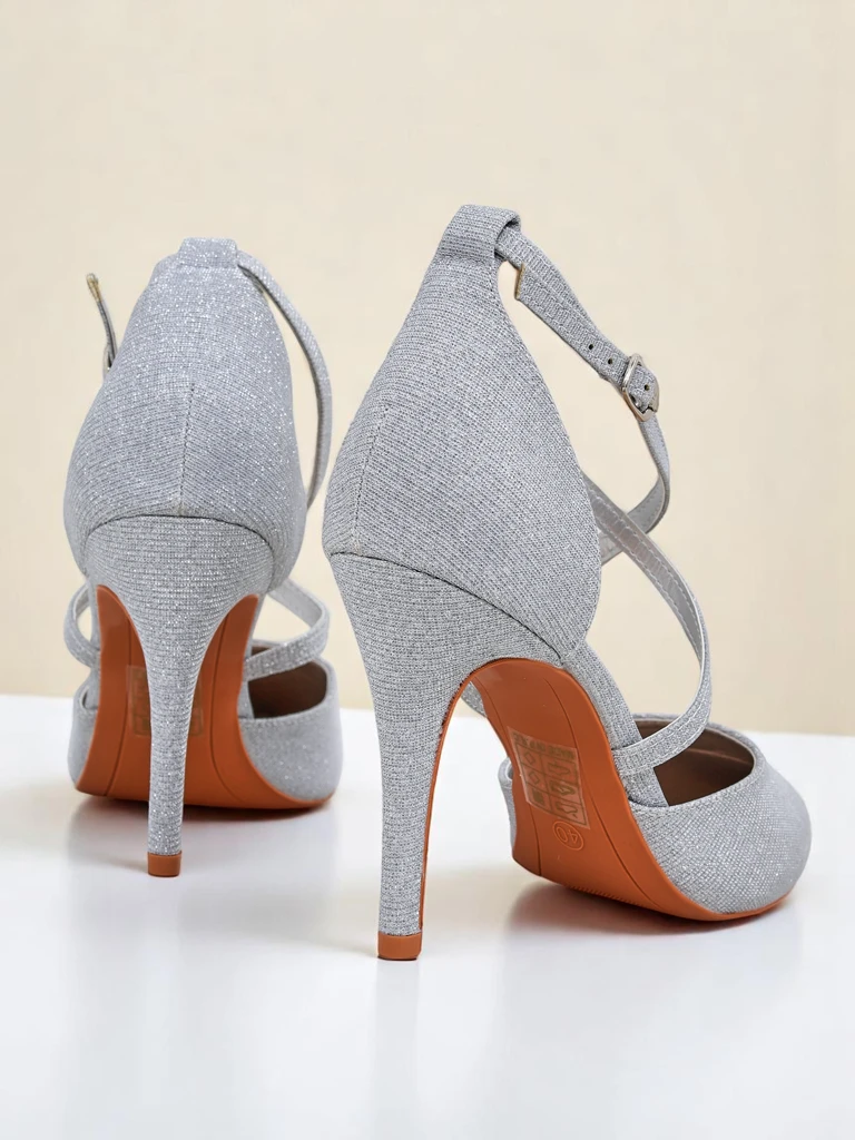 Royalfashion Dámske lodičky na ihlovom opätku GlamStrap