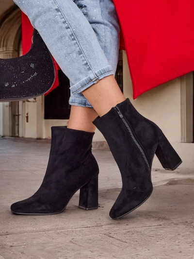 Royalfashion Eco-suede dámske kotníkové topánky na prísadu Emoro