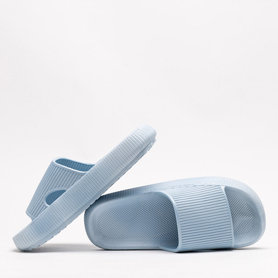 Modré gumené papuče s razbou Olinda - Obuv