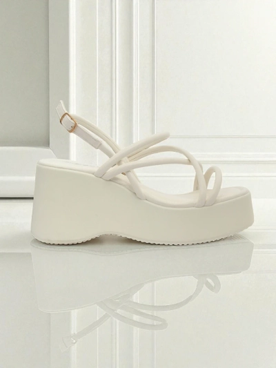 Royalfashion Ženski sandali s polno peto Skyline Straps