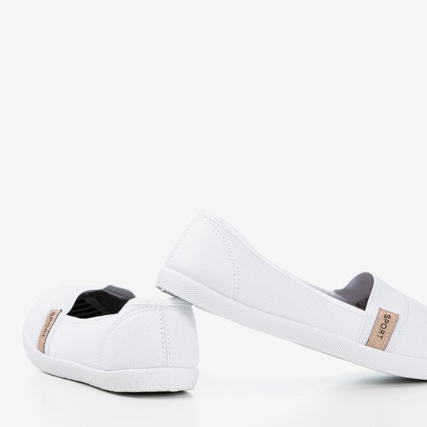 OUTLET Biele nazúvacie tenisky Spoulia - Obuv