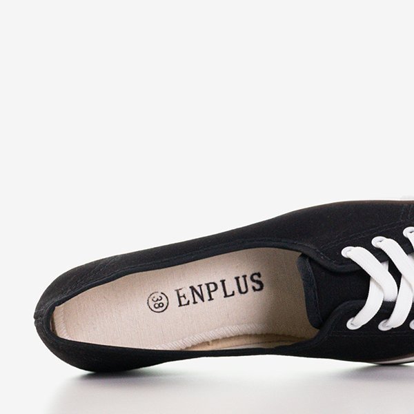 Černé boty a'la tenisky na klínku Anplus - Footwear 1