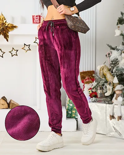 Royalfashion Dámské tepláky s fleecovou podšívkou