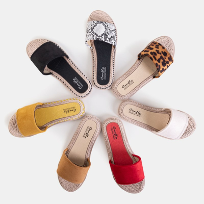 Hnedé dámske papuče Ysia - Obuv