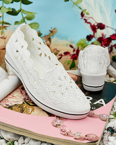 Royalfashion Dámske poltopánky na nízkom podpätku Dellio