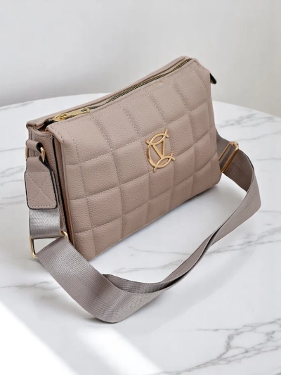 Royalfashion Dámska clutch kabelka s prešívaným predným dielom