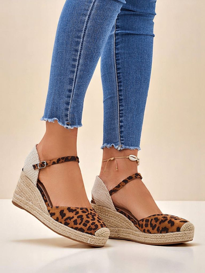 Aurelia Leopard Polne Pete Royalfashion ženski eko usnje camel