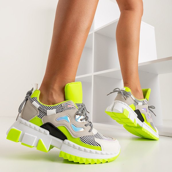 Dámská sportovní obuv Neon Green Crazy - Footwear