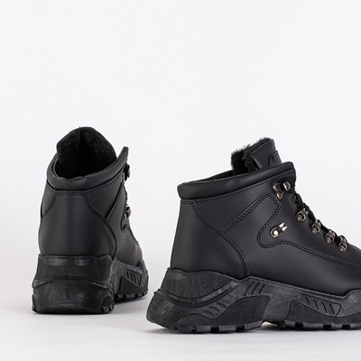 Čierne čižmy z ekokože od Rueq- Footwear