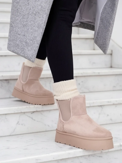 Royalfashion Dámske krátke čižmy Nomas a'la snow boots