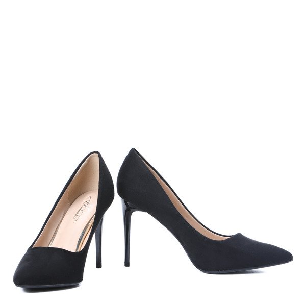 Czarne czółenka na szpilce Loretta - Obuwie