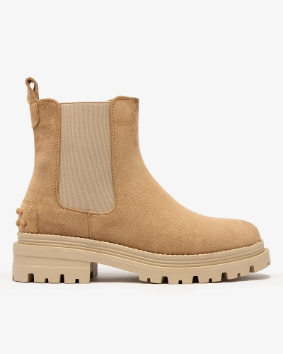 Royalfashion Dámske zateplené čižmy v ťavej farbe Comfy Walk