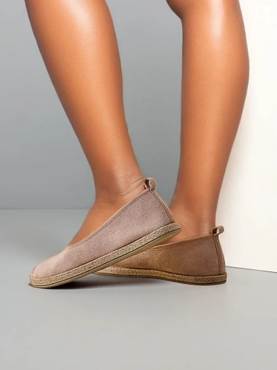 Royalfashion Dámske ekologické semišové espadrilky Aroles