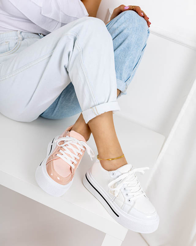 Svetloružová športová obuv pre ženy s hrubšou podrážkou Rall- Footwear