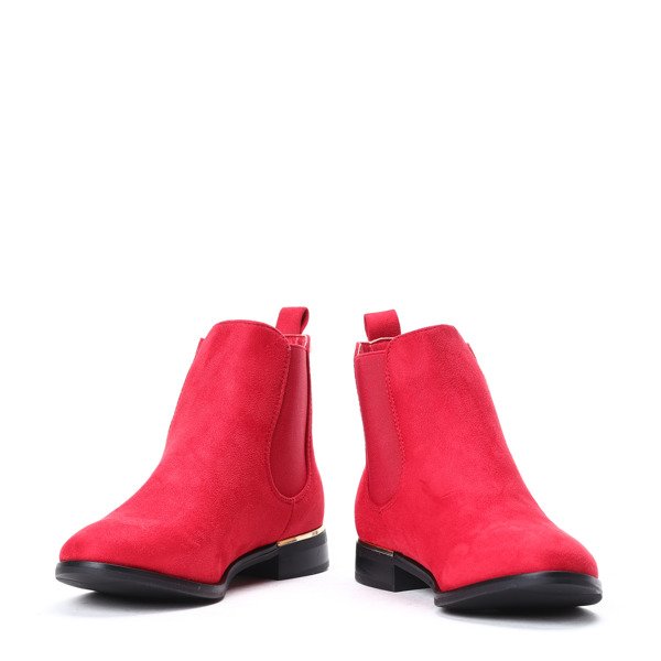 Czerwone sztyblety Lisa- Obuwie