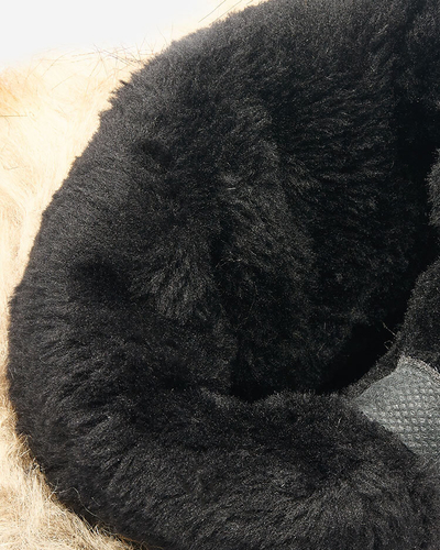 Royalfashion Black slip-on boots a'la snow boots for women Gomllo