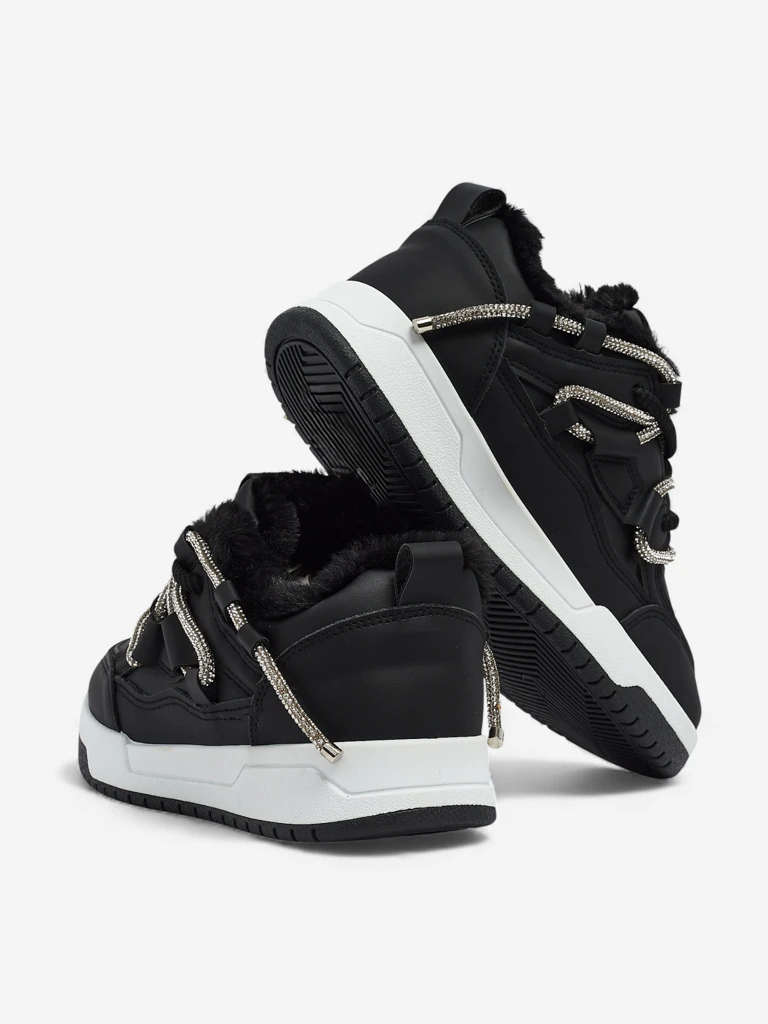 Ženske Superge Luna Črne iz Ekološkega Usnja za Vsak Dan